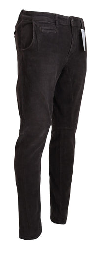 Thumbnail for Elegant Corduroy Brown Pants