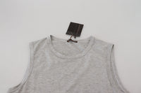 Thumbnail for Chic Gray Sleeveless Crewneck Tee