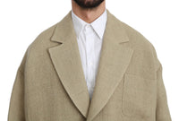 Thumbnail for Chic Beige Jute Single-Breasted Blazer