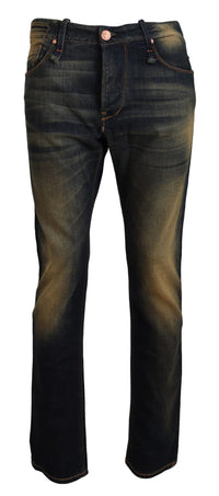 Thumbnail for Elegant Blue Washed Denim Pants - Authentic Craftsmanship