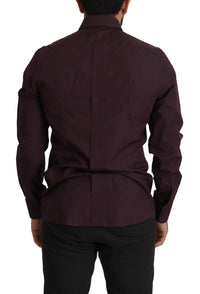 Thumbnail for Regal Purple Slim Fit Dress Shirt