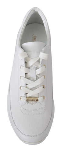 Thumbnail for Elegant White Leather Sneakers