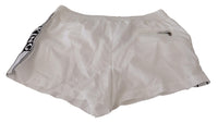 Thumbnail for Elegant White KING Motive Swim Trunks