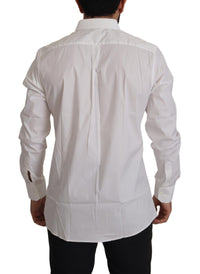 Thumbnail for Elegant White Slim Fit Cotton Dress Shirt