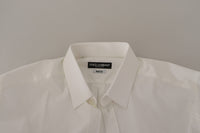 Thumbnail for Elegant White Slim Fit Cotton Dress Shirt
