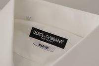 Thumbnail for Elegant White Slim Fit Cotton Dress Shirt