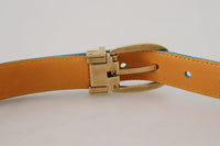 Thumbnail for Elegant Blue Velvet Leather Belt