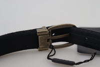 Thumbnail for Elegant Black Leather Belt