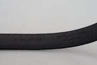 Thumbnail for Elegant Black Leather Belt