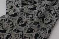 Thumbnail for Black Gray Jacquard Sheath Bodycon Dress