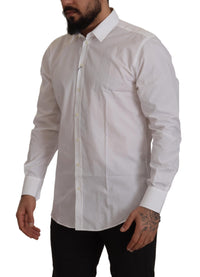 Thumbnail for Elegant Slim Fit White Martini Dress Shirt
