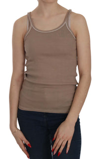 Thumbnail for Chic Brown Sleeveless Spaghetti Strap Top