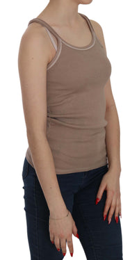 Thumbnail for Chic Brown Sleeveless Spaghetti Strap Top