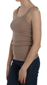 Thumbnail for Chic Brown Sleeveless Spaghetti Strap Top