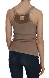 Thumbnail for Chic Brown Sleeveless Spaghetti Strap Top