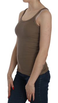 Thumbnail for Chic Spaghetti Strap Cotton Top - Earthy Elegance