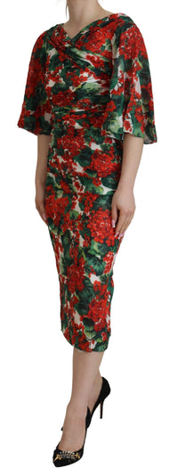 Thumbnail for Enchanting Floral Print Sheath Dress