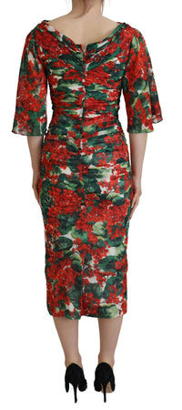 Thumbnail for Enchanting Floral Print Sheath Dress