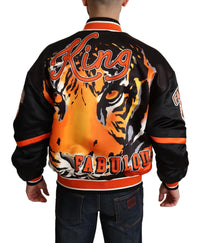 Thumbnail for Regal Lion Bomber Jacket in White