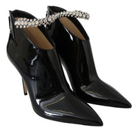 Thumbnail for Elegant Black Patent Heeled Boots