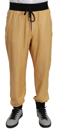 Thumbnail for Elegant Gold Motif Sweatpants