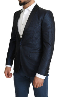 Thumbnail for Elegant Martini Blue Slim Fit Blazer