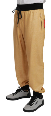 Thumbnail for Elegant Gold Motif Sweatpants