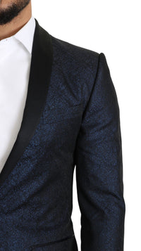 Thumbnail for Elegant Martini Blue Slim Fit Blazer