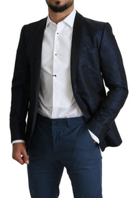 Thumbnail for Elegant Martini Blue Slim Fit Blazer