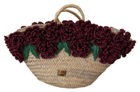 Thumbnail for Chic Floral Straw Tote Elegance