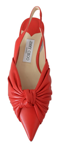 Thumbnail for Chic Red Pointed Toe Leather Flats