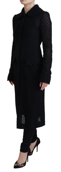Thumbnail for Classic Button Down Knitted Long Jacket