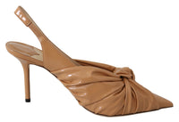 Thumbnail for Elegant Pointed Toe Leather Pumps