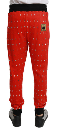 Thumbnail for Chic Red Piggy Bank Print Sweatpants