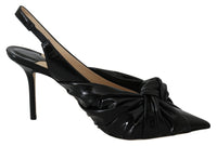 Thumbnail for Elegant Black Leather Pointed Toe Pumps