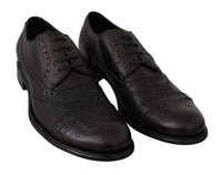 Thumbnail for Elegant Mens Leather Derby Dress Shoes