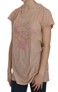 Thumbnail for Elegant Cream Lace Round Neck Blouse