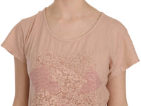 Thumbnail for Elegant Cream Lace Round Neck Blouse