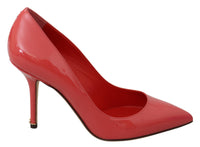 Thumbnail for Elegant Dark Pink Patent Leather Pumps