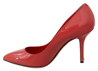 Thumbnail for Elegant Dark Pink Patent Leather Pumps