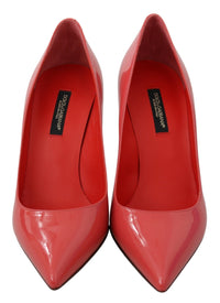 Thumbnail for Elegant Dark Pink Patent Leather Pumps