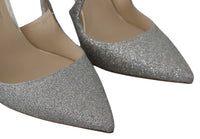 Thumbnail for Platinum Ice Lancer Leather Pumps - Elegance Refined