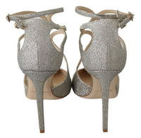 Thumbnail for Platinum Ice Lancer Leather Pumps - Elegance Refined