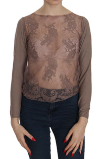 Thumbnail for Boat Neck Cotton Lace Blouse