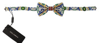 Thumbnail for Elegant Majolica Print Silk Bow Tie