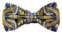 Thumbnail for Multicolor Majolica Print Adjustable Papillon Bow Tie