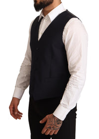 Thumbnail for Elegant Dark Blue Wool Blend Martini Suit