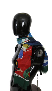 Thumbnail for Elegant Multicolor Modal-Cashmere Men's Scarf