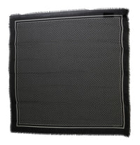 Thumbnail for Elegant Black Silk Blend Polka Dotted Men's Scarf