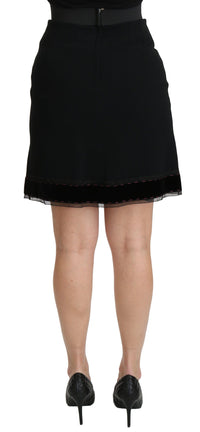 Thumbnail for Elegant High-Waist Black Skirt